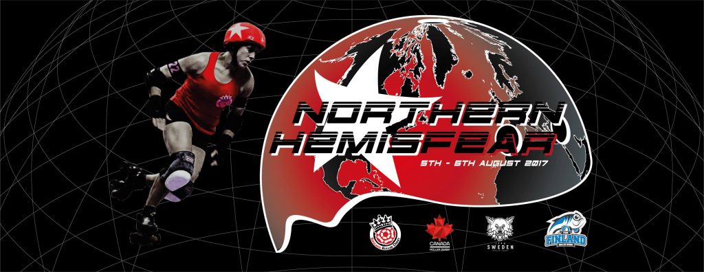 Northern HemisFear tournament graphic, England Roller Derby